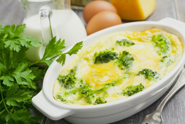 SeptBlog_Broccoli, Baked With Cheese And Egg