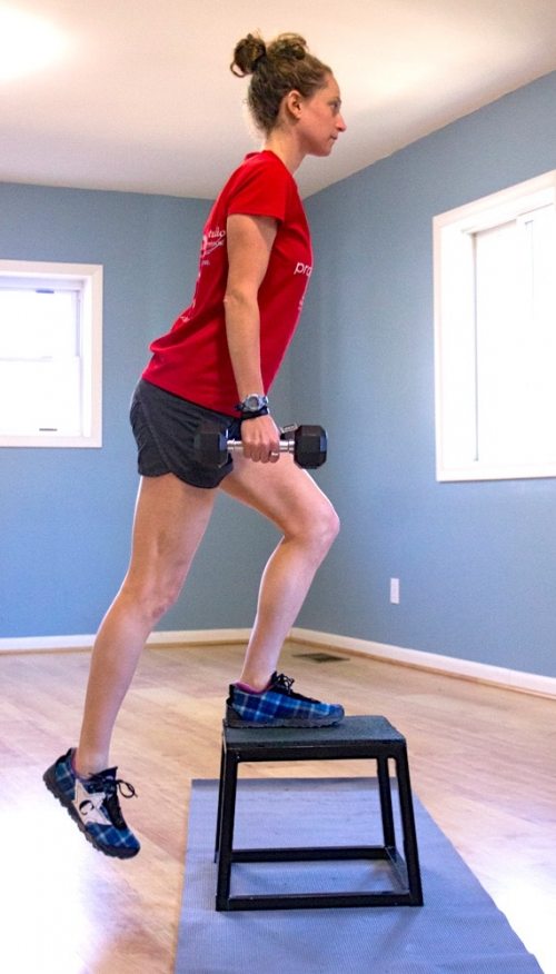 CORE CORNER Step Ups with Dumbbells Endurance Magazine