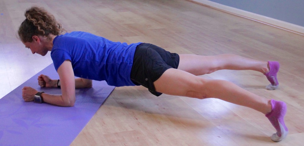 Side plank with discount adduction
