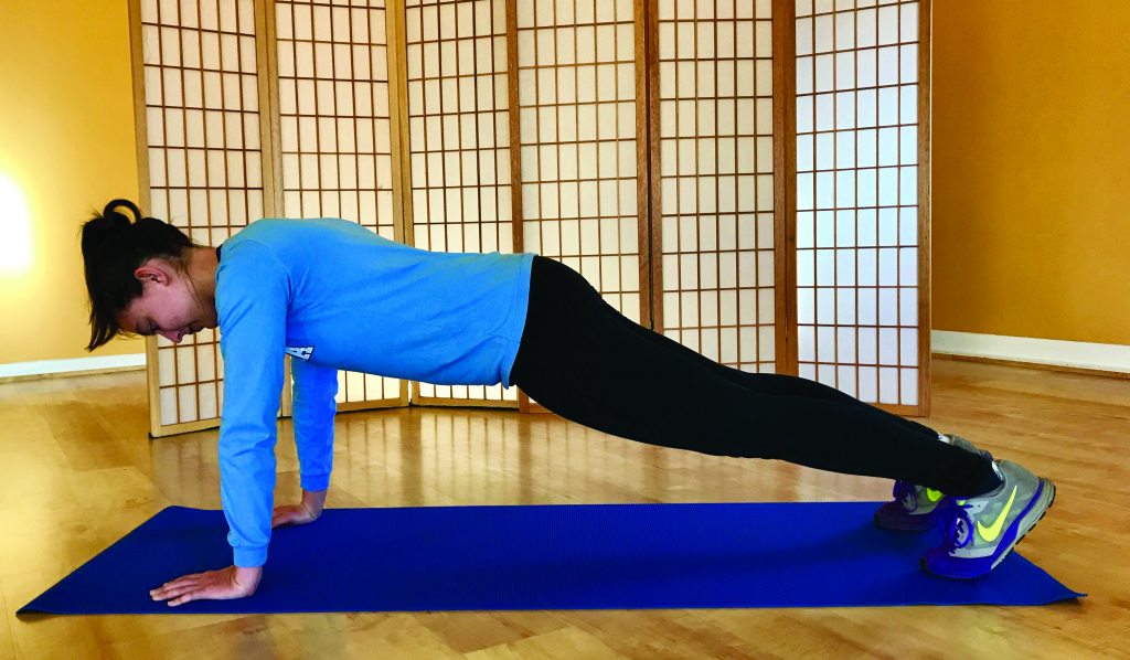 Plank with Knee to Elbow Endurance Magazine