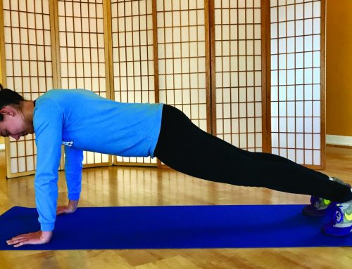 Plank with Knee to Elbow